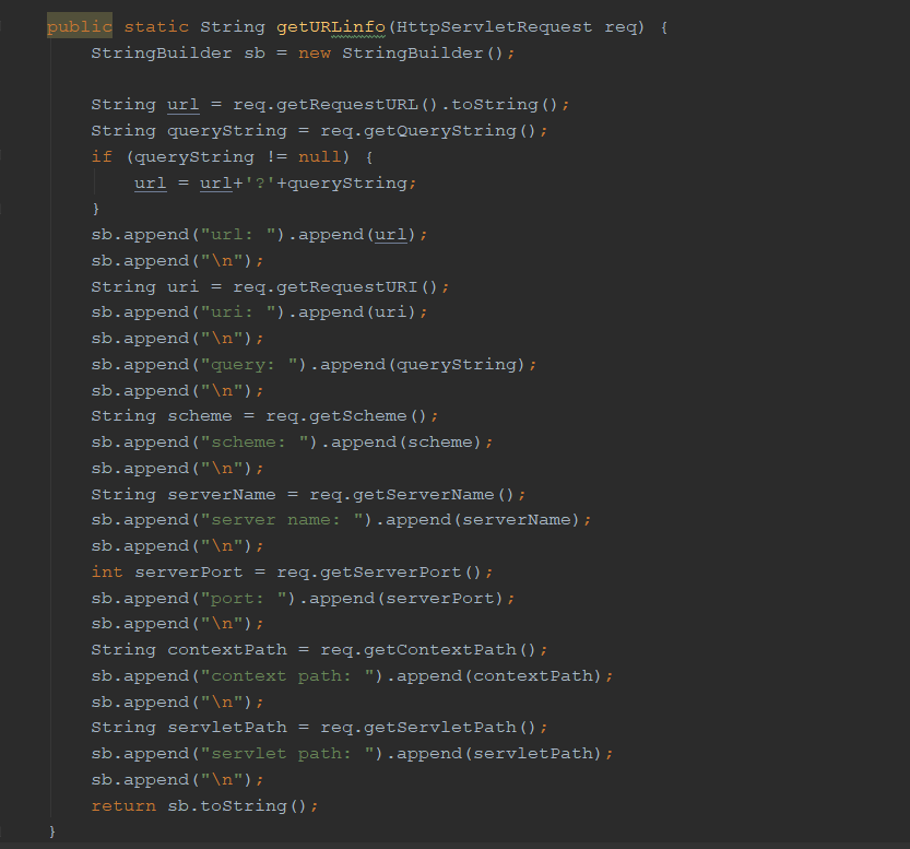 HttpServletRequest Object