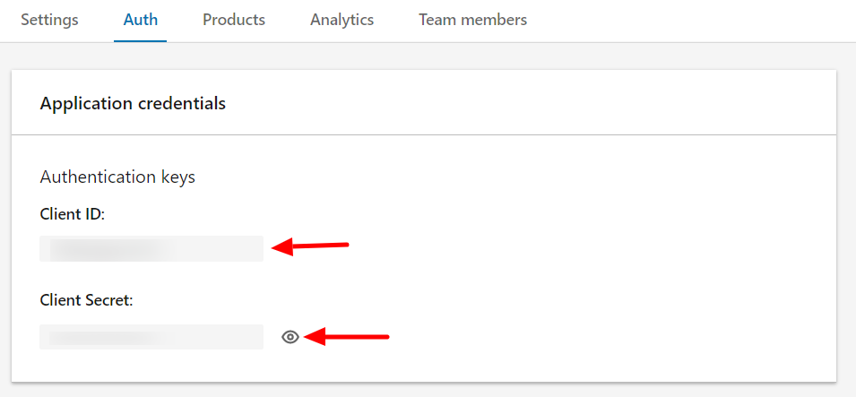 client id and client secret key